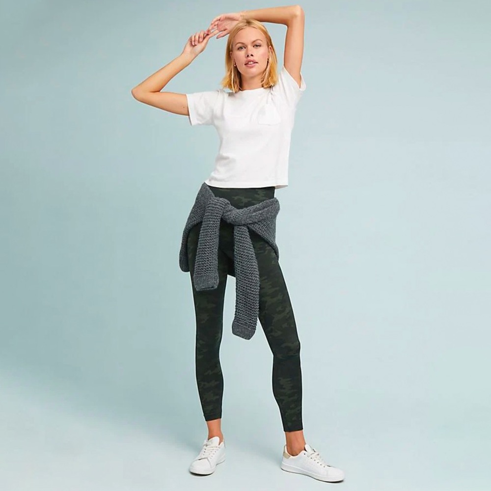 SPANX - Look At Me Now Leggings - Green Camo